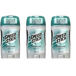 Speed Stick Men's Deodorant, Regula 3 Ounce 3 Pack